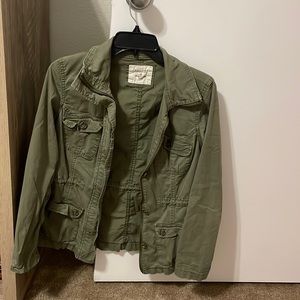 Green utility jacket